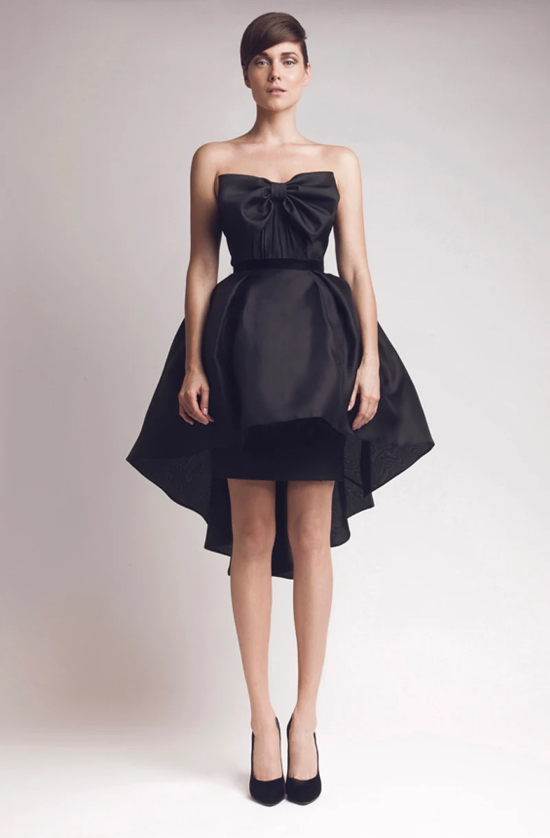 satin bow dress