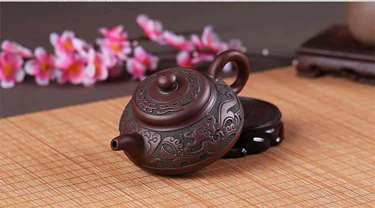 JIA-GUI, Фиолетовый Глиняный чайный горшок, традиционный китайский чайный набор, чайный горшок с галстуком Гуань Инь, чайная чашка в стиле ретро, H010