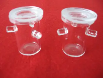 

Clear silica quartz crucibles with legs OD25*Height38
