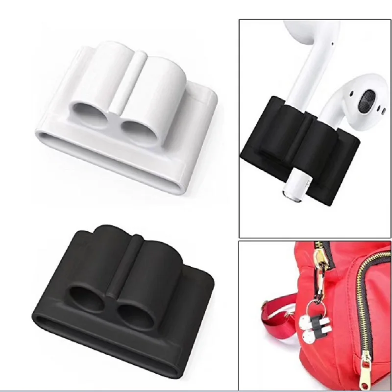 

Anti-lost Silicone Holder Earphone Case for AirPods Holder Portable Anti-lost Strap Silicone Case for Apple pod Accessories