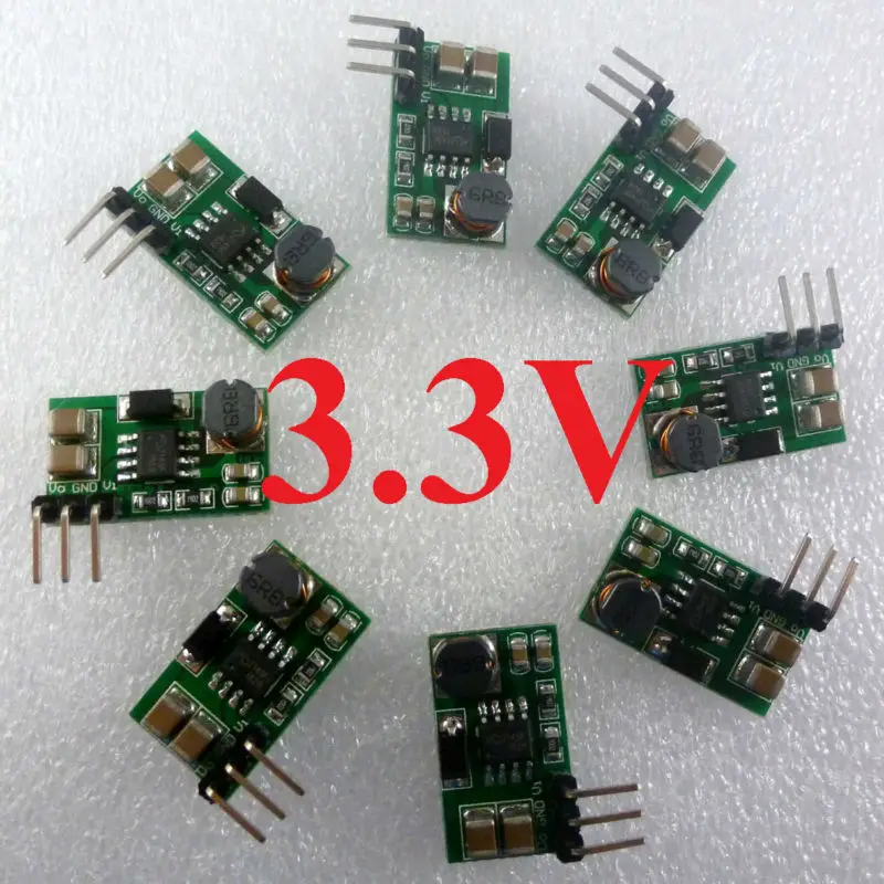 

DD0606SA_3V3*10 0.9-3.3V to 3.3V DC/DC Boost Voltage Converter Module PWM PFM Switching Power Supply Board