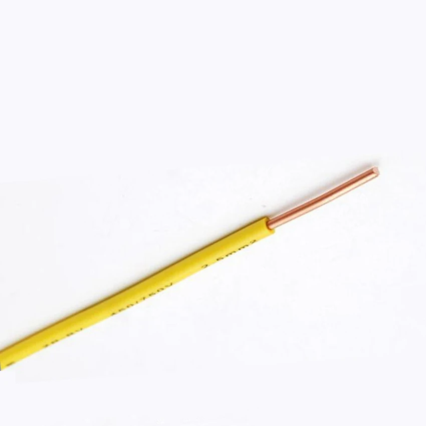

1m/lot BV6 mm single-stranded single-core hard wire solid copper wire , flame retardant green BV 6 mm pure copper cable