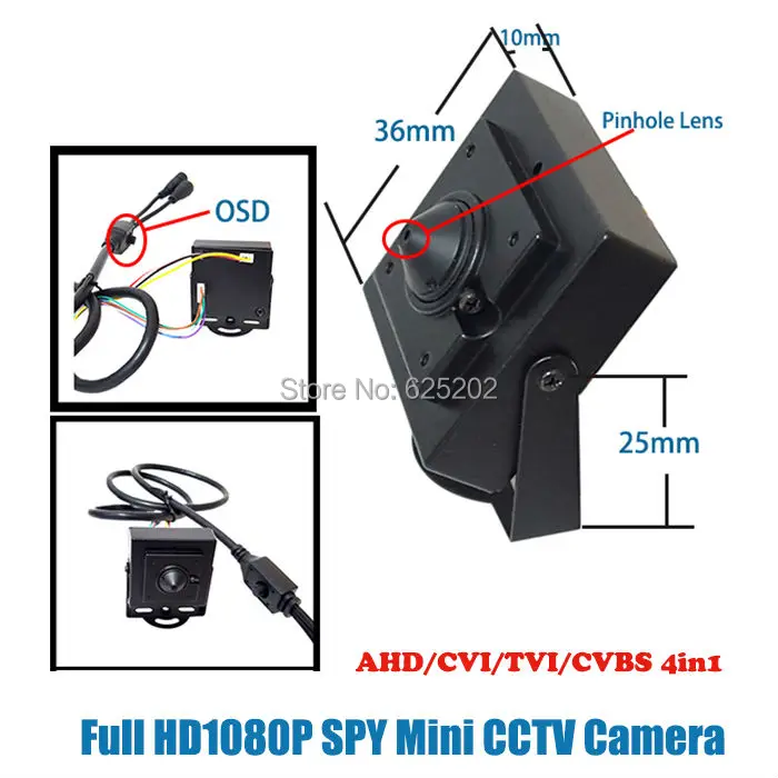 Супер мини объектив 1080P 2.0MP TVI/CVI/AHD/CVBS с OSD и 0 001lux на расстоянии 3 15 м|pinhole viewer|pinhole