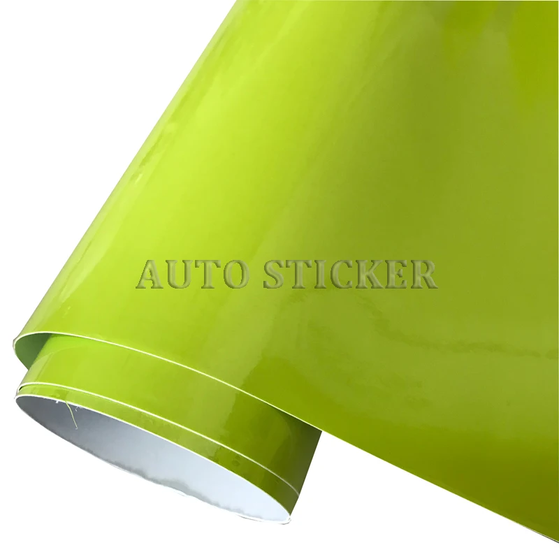 Fluorescent yellow GLOSSY VINYL