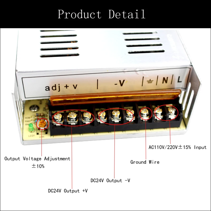 AC 220 V к 24 v Dc импульсный источник питания 24 v 20a 500 w led trafo 24 v источник питания Ac Dc 24 v 500 w 24 V Драйвер импульсного источника питания