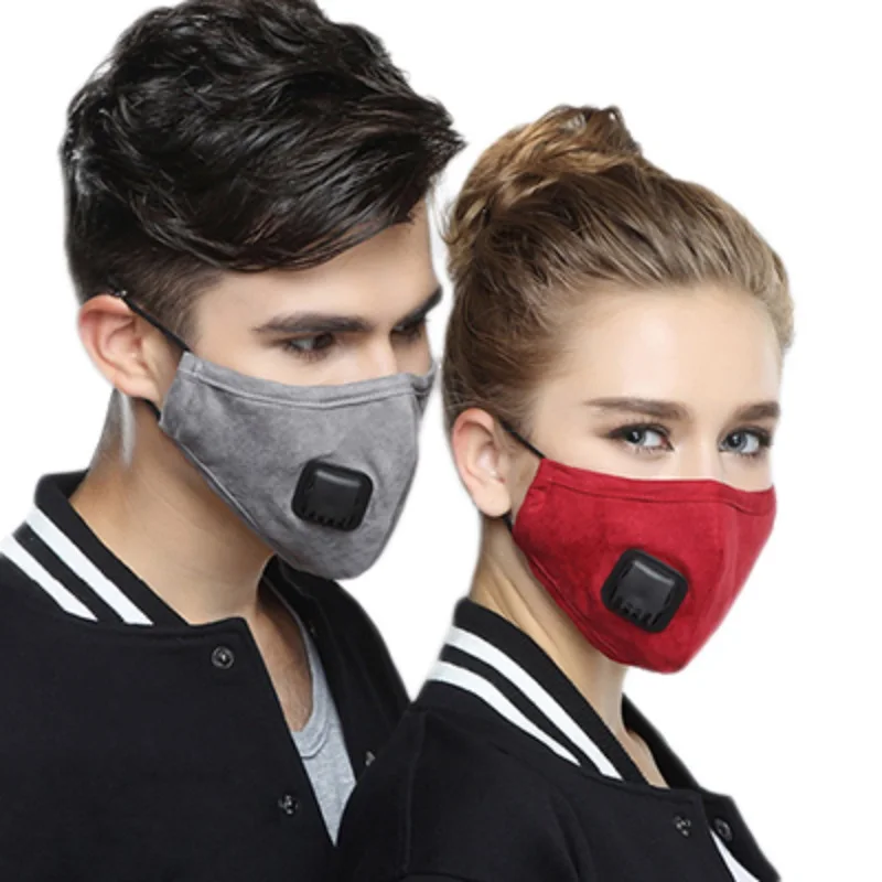 

1PC Cotton Dust-proof Mouth Face Mask Unisex Four Colors Cycling Replaceable Filter Anti-PM2.5 Haze Facial Protective Cover Mask