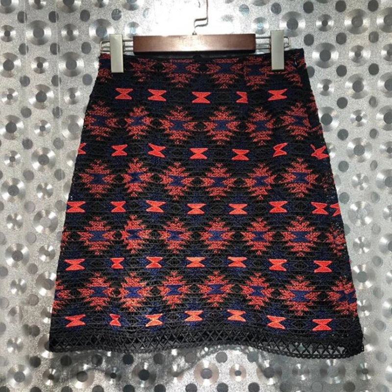 

Women Vintage Skirt Designer 2018 Female Embroidered Mini Skirts BIG SALE