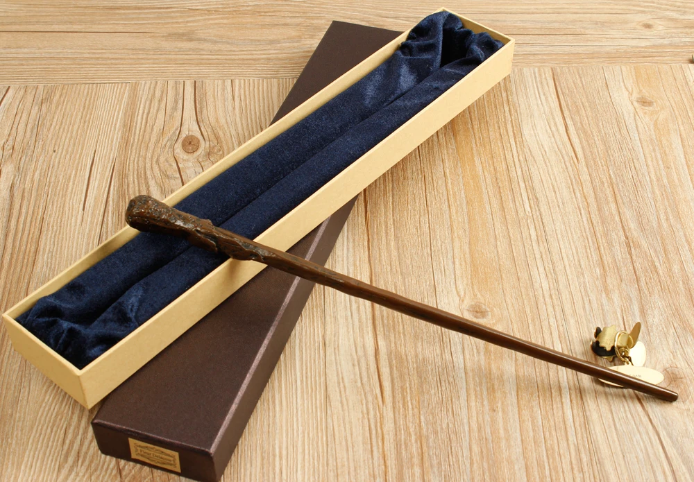 

Newest Metal Core Newest Quality Deluxe Harry Potter COS Ron Weasley Magic Wands/Stick with Gift Box Packing