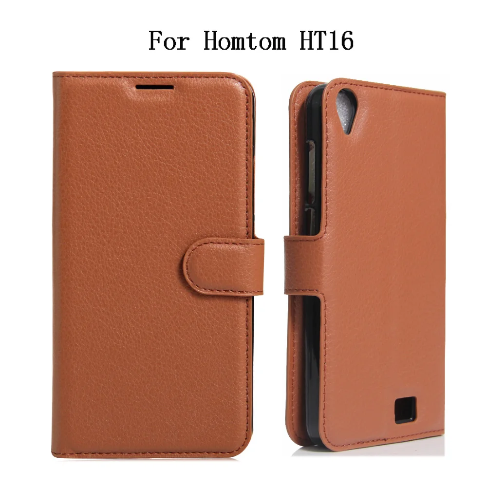 Coque Caso Для Doogee HOMTOM HT16 Чехол класса люкс из искусственной кожи чехол для задней