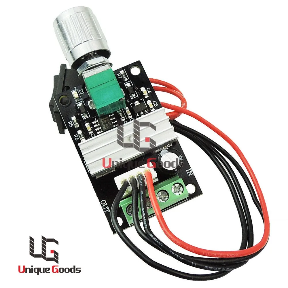 Low Price 6V 12V 24V 3A 80W PWM DC Motor Speed Controller Forward Reversible Switch Free Shipping 