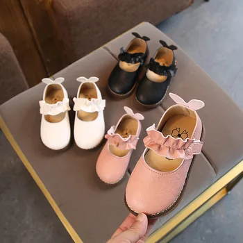 

Girls princess shoes shallow mouth 2018 new spring and autumn single shoes princess children soft bottom shoes