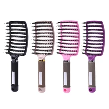 Профессиональный салон щетины и нейлон расческа Массаж головы расческа влажные волосы щетка