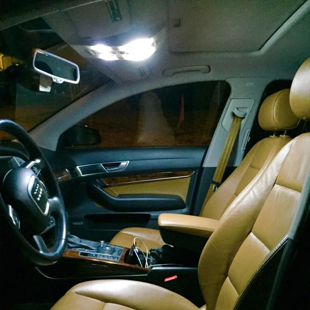 12x белый светодиодный светильник без ошибок для 2005-2010 Jeep Grand Cherokee аксессуары Карта Купол багажник номерной знак светильник