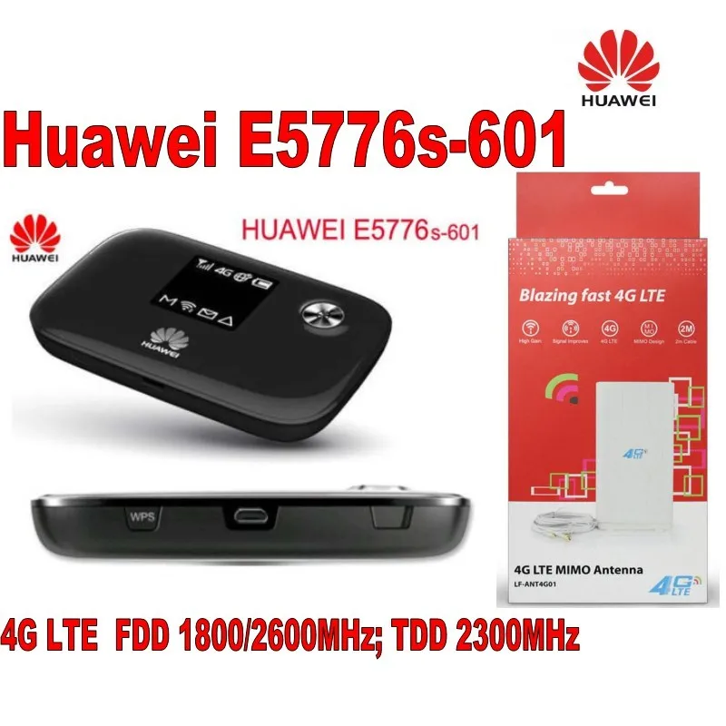 Новый разблокированный беспроводной маршрутизатор Huawei E5776s 601 4G LTE FDD TDD 150M Wifi модем