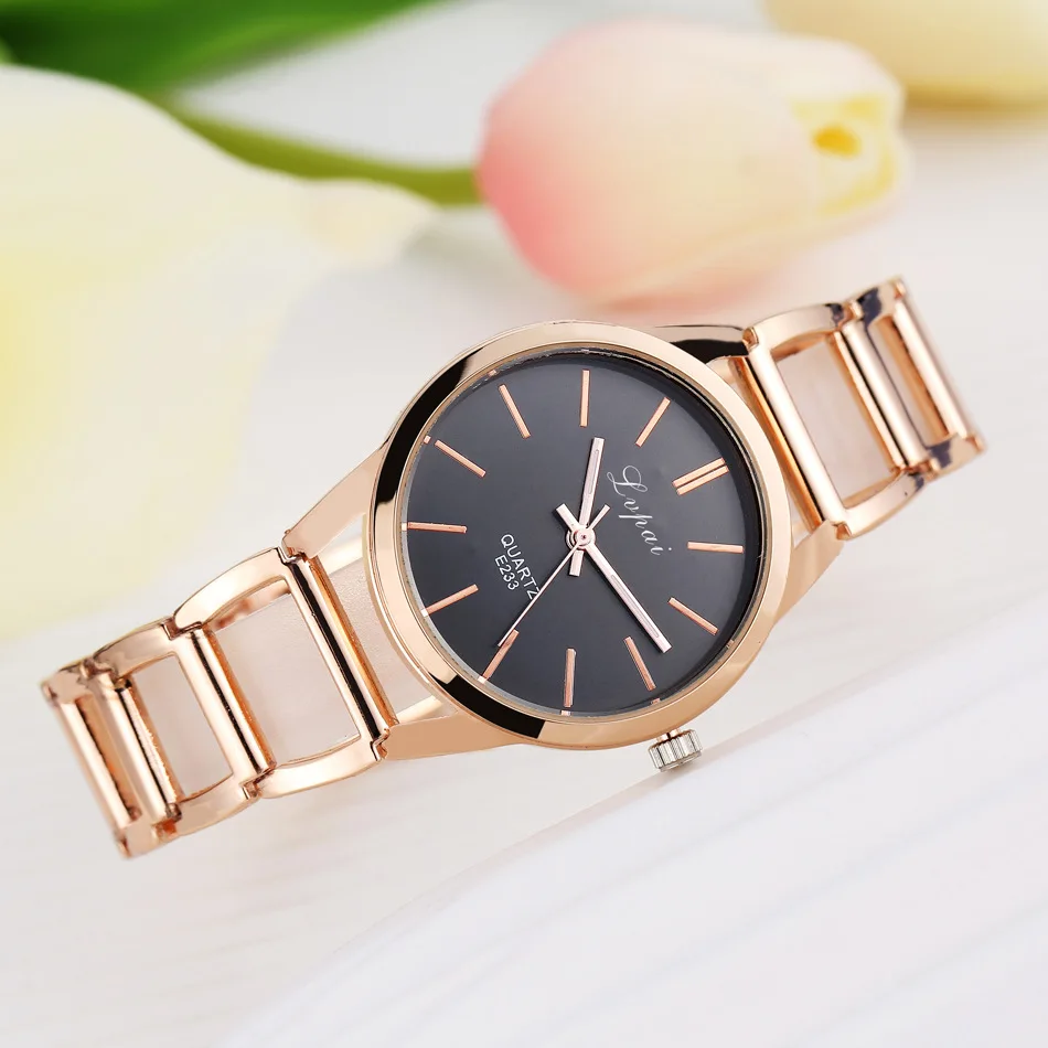 Роскошный браслет женские часы модные часы из розового золота Женские часы Элегантные женские часы reloj mujer женские часы