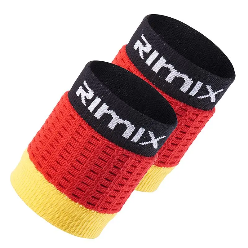 Дышащий спортивный браслет RIMIX, фитинги, пот, спортивный ремешок, Быстросохнущий браслет на запястье для пробежек, бега, тренажерного зала, фитнеса, тенниса, бадминтона - Цвет: Red