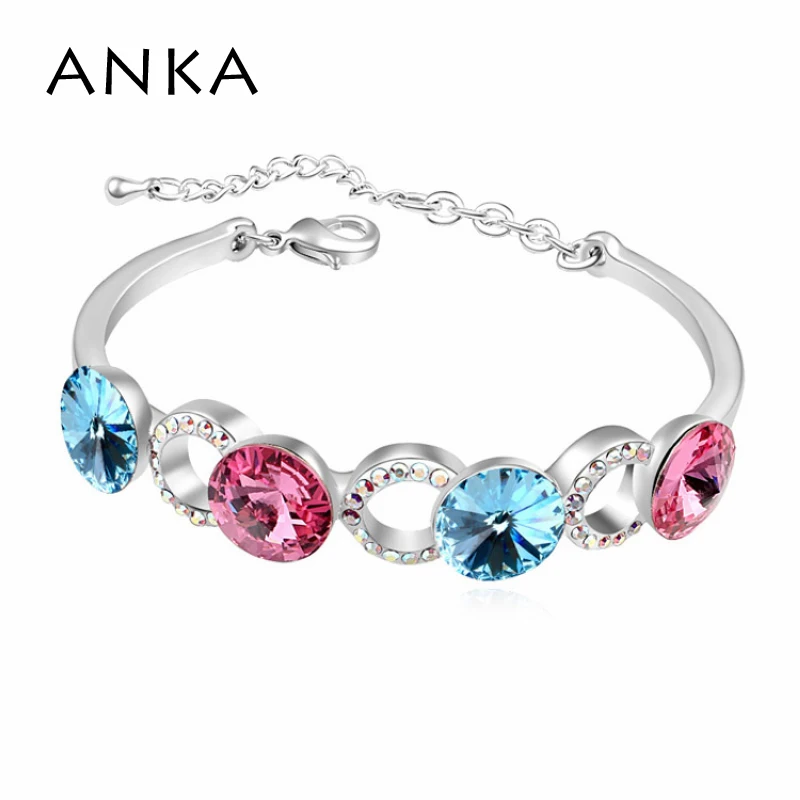 

ANKA For Women For Top Fashion Plating Austrian Round Crystal bracelet Christmas Gift Main Stone Crystals from Austria #106637