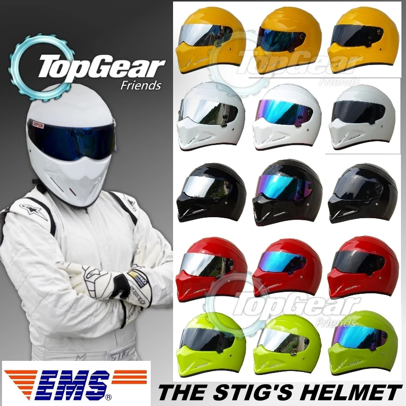 TopGear шлем Стига Capacete Casco De EMS быстрая к вам/как Симпсон много цветов и козырек стеклянные линзы на выбор