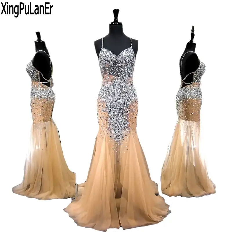 champagne prom dresses 2018