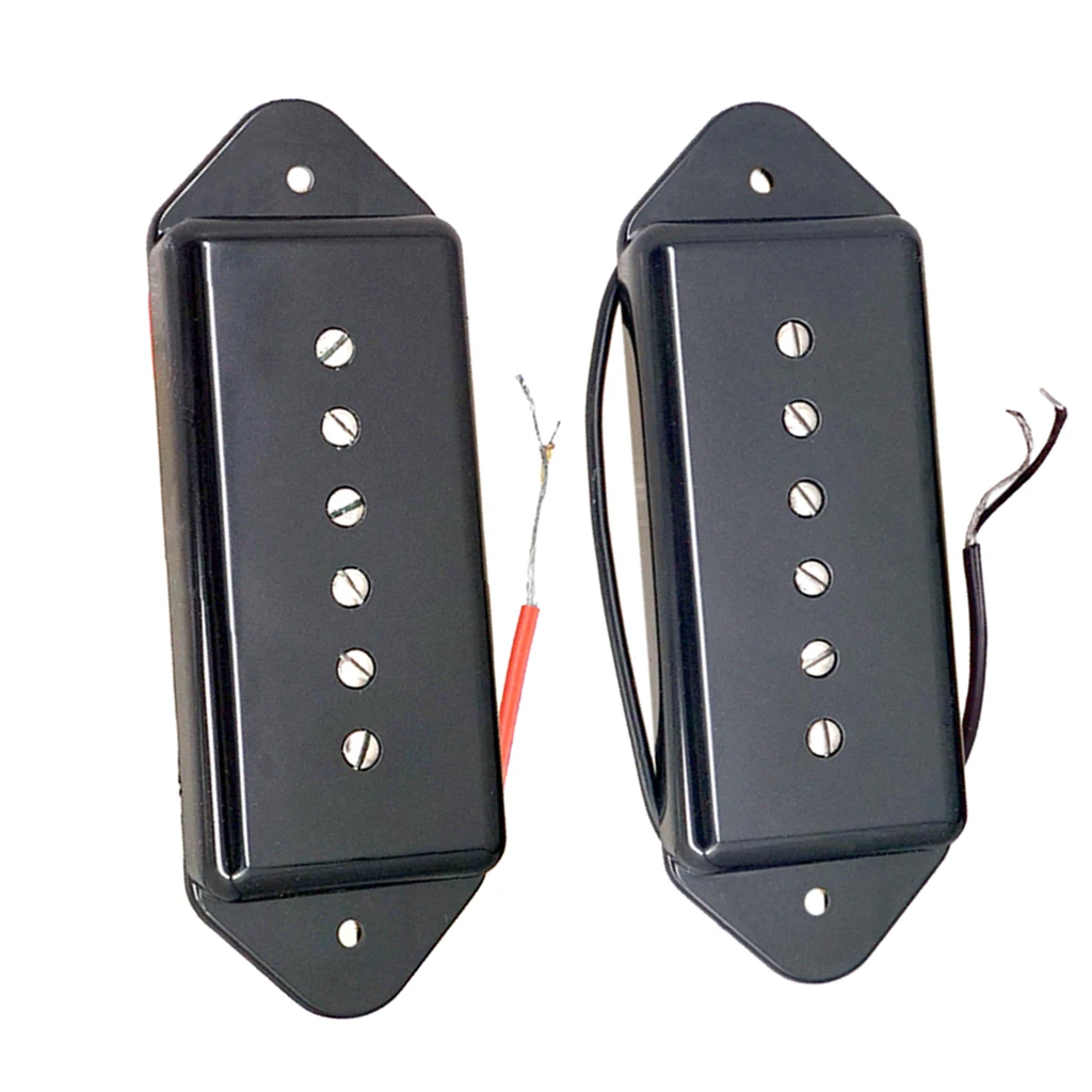 1 Pair Soapbar P90 Guitar Pickups Neck&Bridge for LP Guitar Replacement Parts