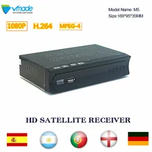 Vmade DVB-S2 Satellite Receiver Fully HD 1080P support IKS Cccam Biss Satellite TV Box DVB S2 H.264 Tuner set top box for Brazil