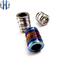 Бусины для ножей титановые DIY Paracord бусы на шнурок Подвеска для брелок с защелкой и кольцом нож шнур молния затягивающийся браслет бусины