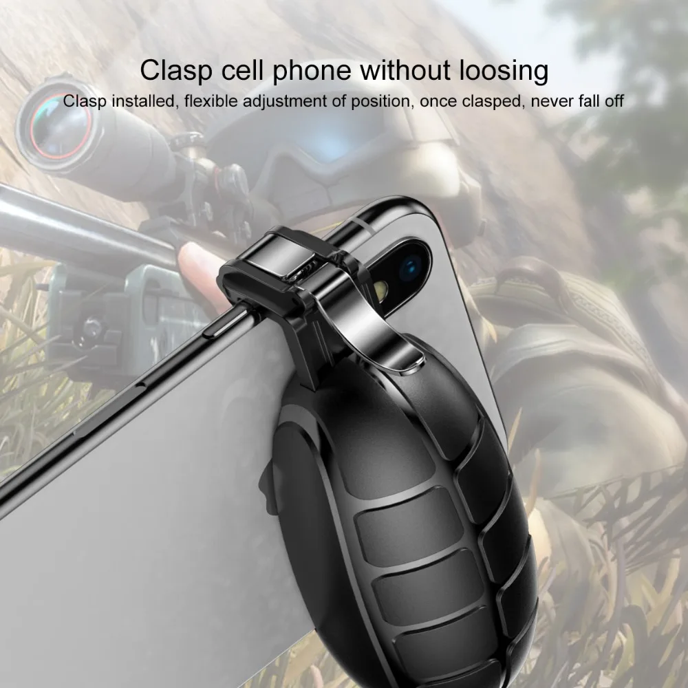 Baseus Pubg Controller Mobile Trigger for iPhone XR L1 R1 Shooter Controller Fire Button Gameped Joystick for Android Phone