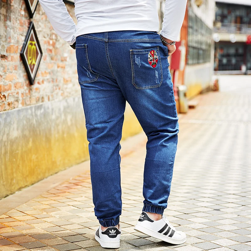 Plus Size Jeans Men elastic 5XL 6XL 7XL 8XL Large size Jeans men with Elastic Band Big size male Jeans 2XL-8XL for 155kg Plus Size Jeans Men elastic 5XL 6XL 7XL 8XL Large size Jeans men with Elastic Band Big size male Jeans 2XL-8XL for 155kg