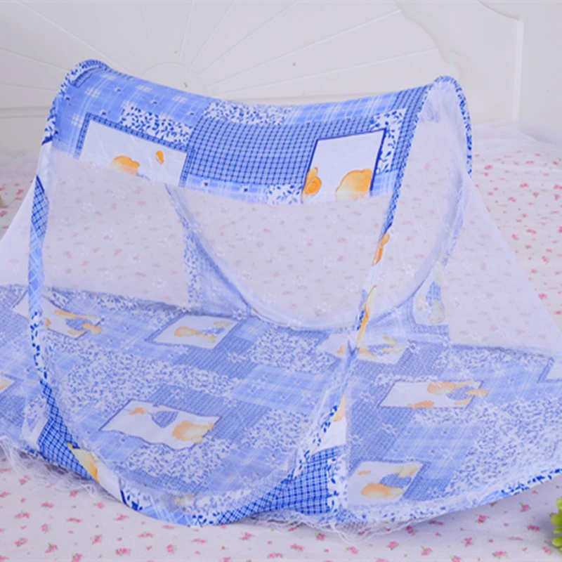

Baby Mosquito Net Infant Child Crib Yurt Sleep Account Bottom Portable Folding With Bracket High Quality Polyester Mesh
