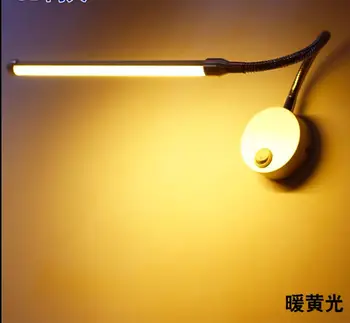 

Modern minimalist warm creative bedside strip wall lamp LED bedroom reading bedroom aisle with switch wall light