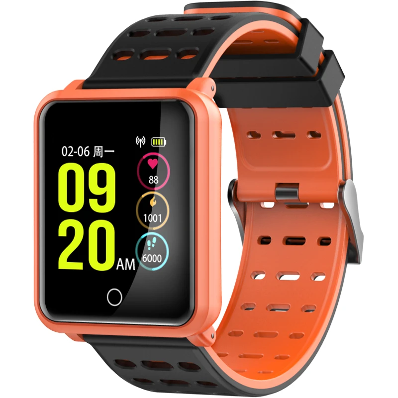 

OGEDA Color LCD Sports Men Smart Watch Band Heart Rate Fitness Tracker Blood Pressure Smart Wristband Bracelet for IOS Android