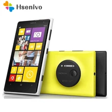 Оригинальный телефон Nokia Lumia 1020 Окна телефон 2 ГБ 32 ГБ Камера 41MP GPS Wi-Fi 4.5 дюймов Экран разблокирована Lumia 1020 мобильный телефон