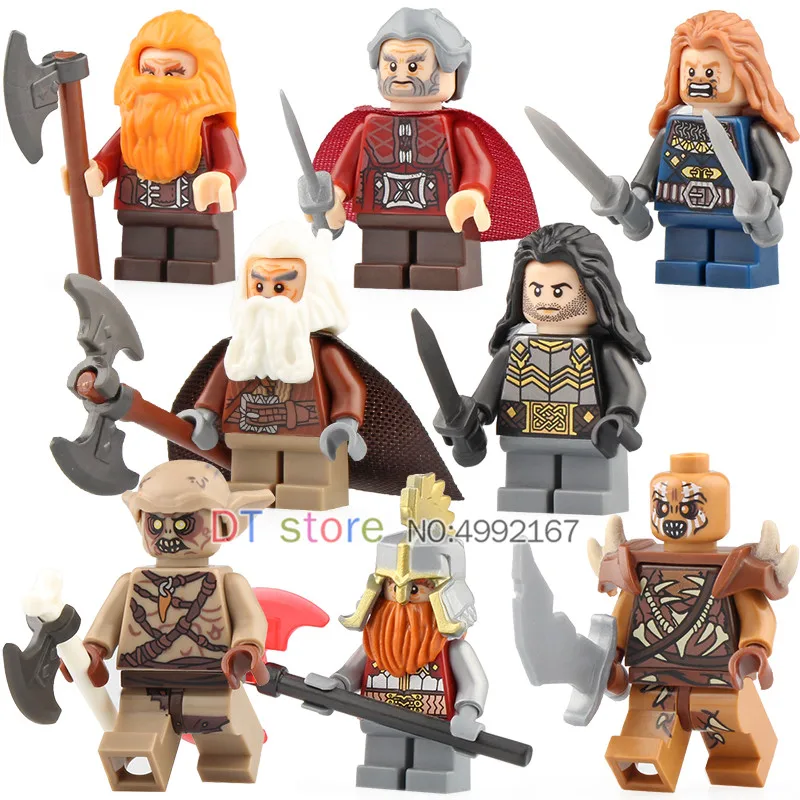 

50Pcs/Lot Lord of the Rings Philip Iron foot Dan Kellett Building Blocks Action Legoing Figures Gifts Children Toys PG8183