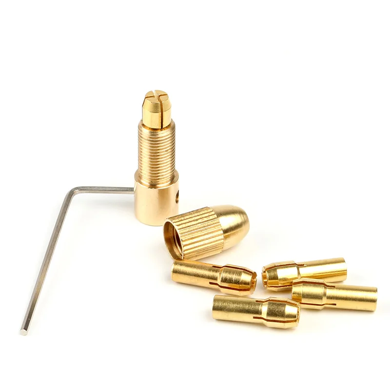 7Pcs Drill Chuck 1.0-3.0mm Suitable for Micro-Electronics Dremel Drill Chuck Fixture Set Power Tools with Wrench Micro Tools