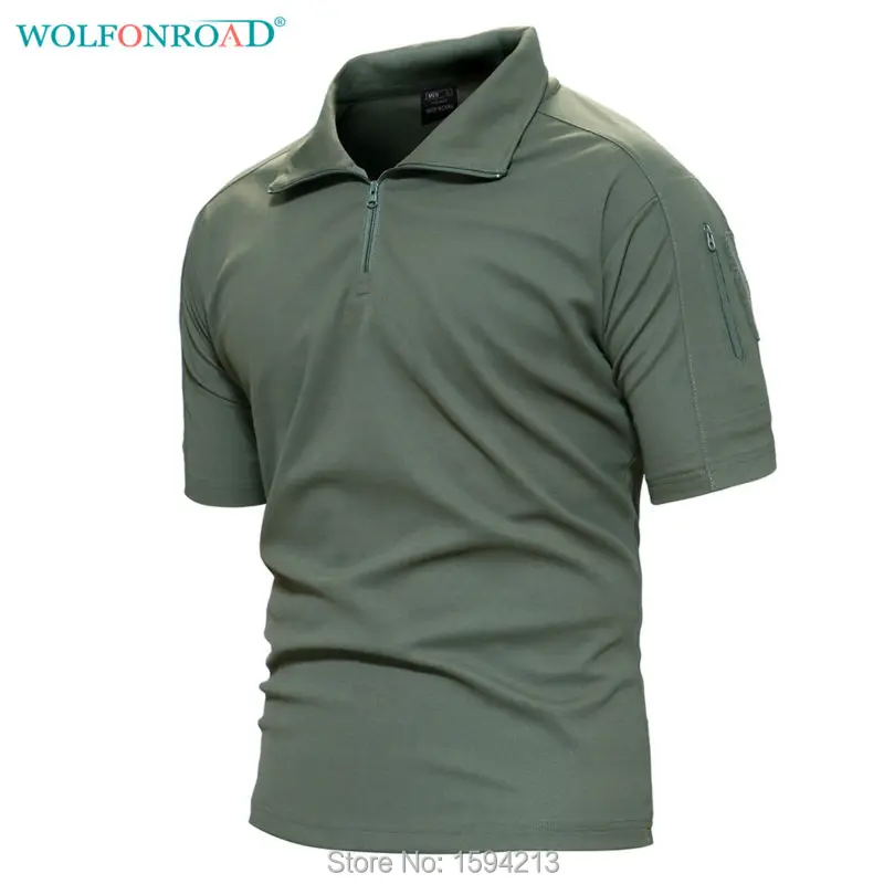 

WOLFONROAD Men's T shirt Army Hiking T-Shirt Camouflage Short Sleeve Shirt Military Summer Hunting Tactical Pullover T Shirts