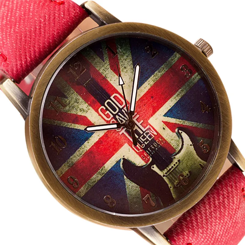 Новая мода карамельный цвет для женщин часы узор Кожаный ремешок аналоговые кварцевые Vogue наручные часы relogio feminino дропшиппинг NMZ12