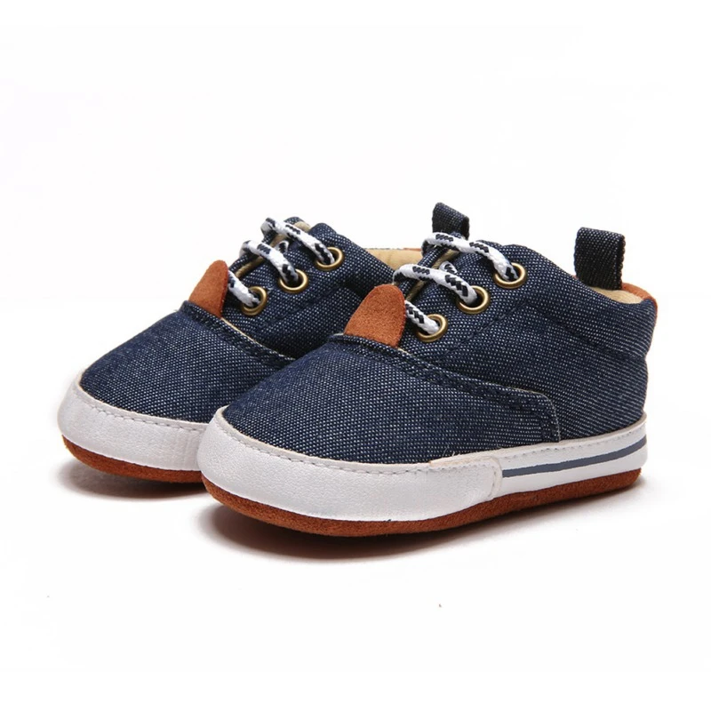  Baby Boys New Canvas Classic Sports Sneakers Infant Breathable Anti-Slip Canvas Shoes Sneakers Todd