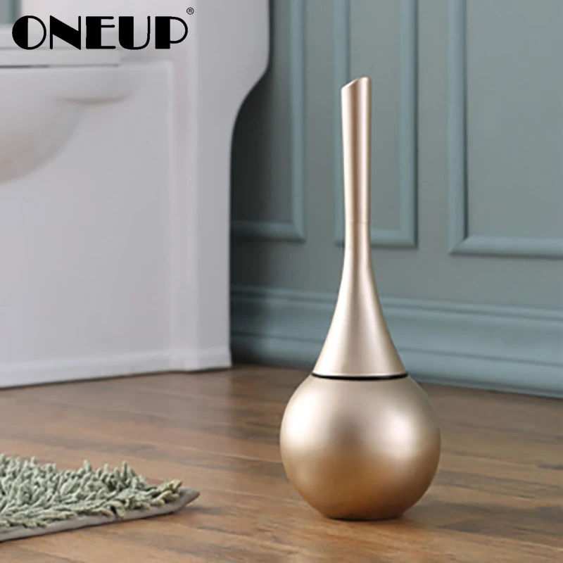 

ONEUP Creative Bathroom Toilet Cleaning Brush Holder Set Washroom w/Holder Cleaning Brushes Household Bathroom Accessories