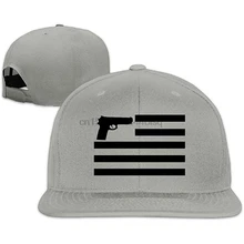 Унисекс Snapback Регулируемая Кепка для грузовика спортивная шапка для путешествий с натуральным пистолетом бейсбольная плоская кепка(1