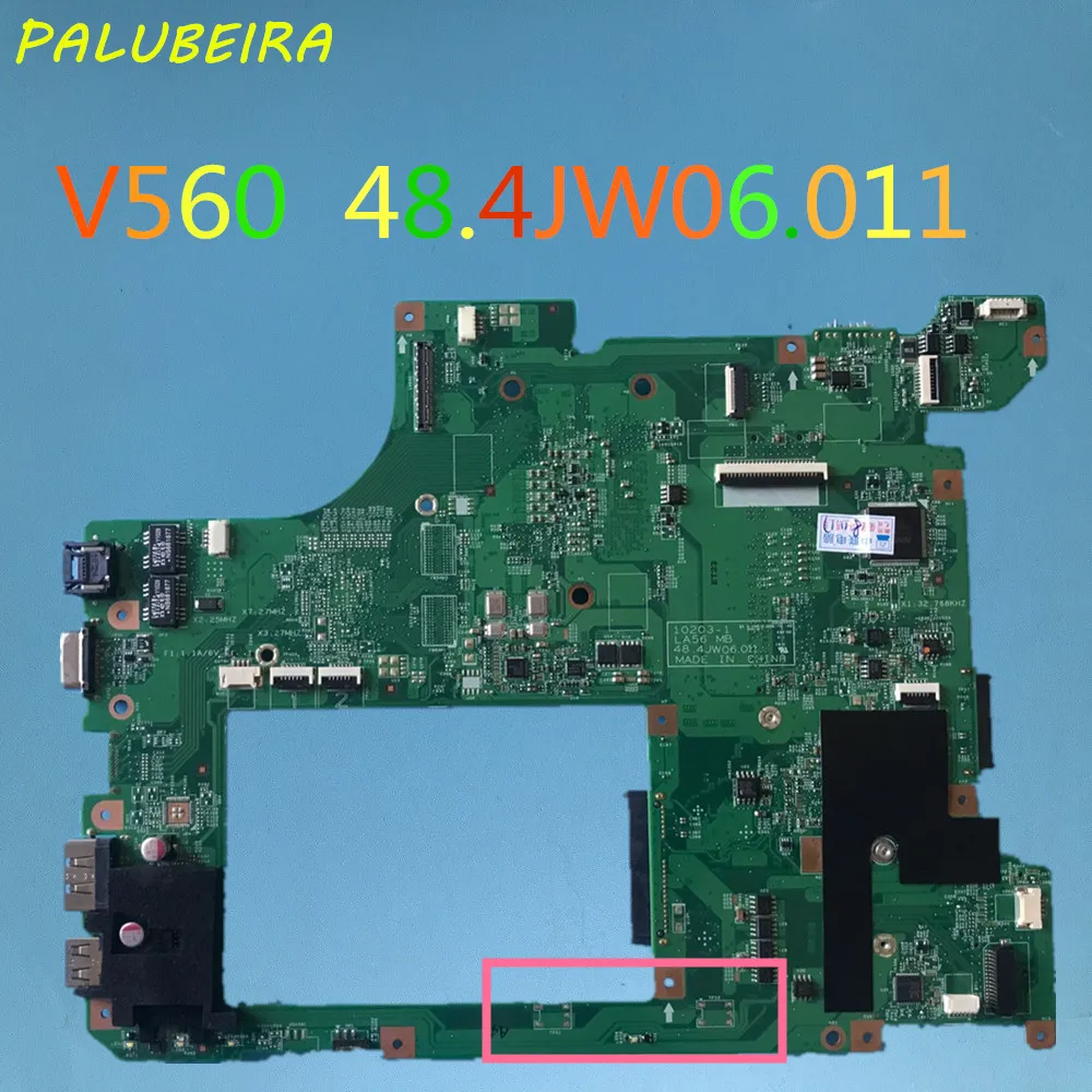 PALUBEIRA LA56 MB 48.4JW06.011 подходит для Lenovo V560 Ноутбук Материнская плата ноутбука 100%