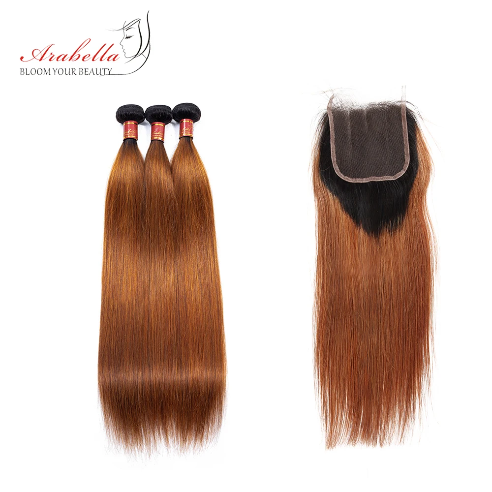 Бразильские волосы Remy Arabella T1B/30 натуральные прямые с кружевом 100% человеческие