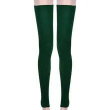 Новинка, супер длинные зимние теплые гетры, теплые мягкие шерстяные вязаные Гольфы выше колена, модные женские однотонные обтягивающие чулки