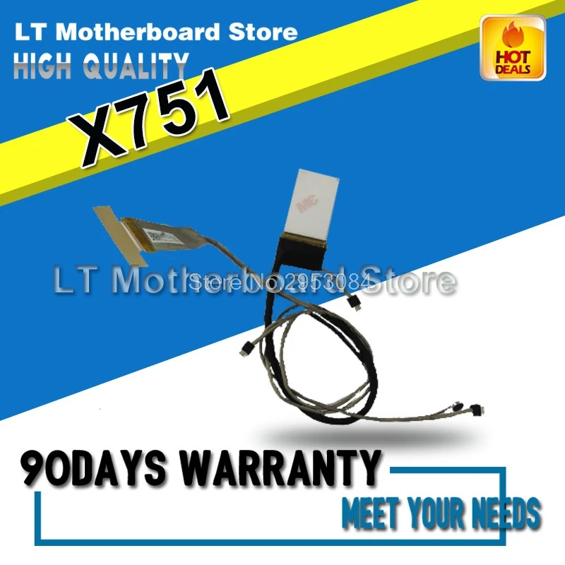 X751 сенсорный LVDS кабель LUXSHARE ICT для For Asus X751L F751 X751LD X751LN X751LX X751MA ноутбук гибкий экран