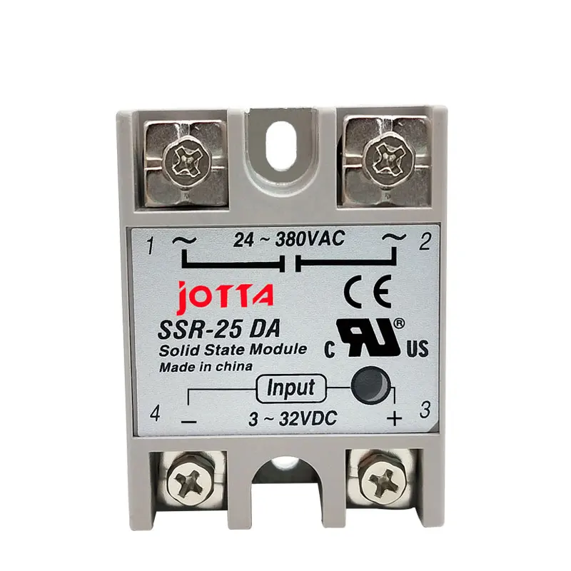 Однофазное твердотельное реле SSR 10DA/25DA/ 40DA DC control AC в белом корпусе|Реле| |