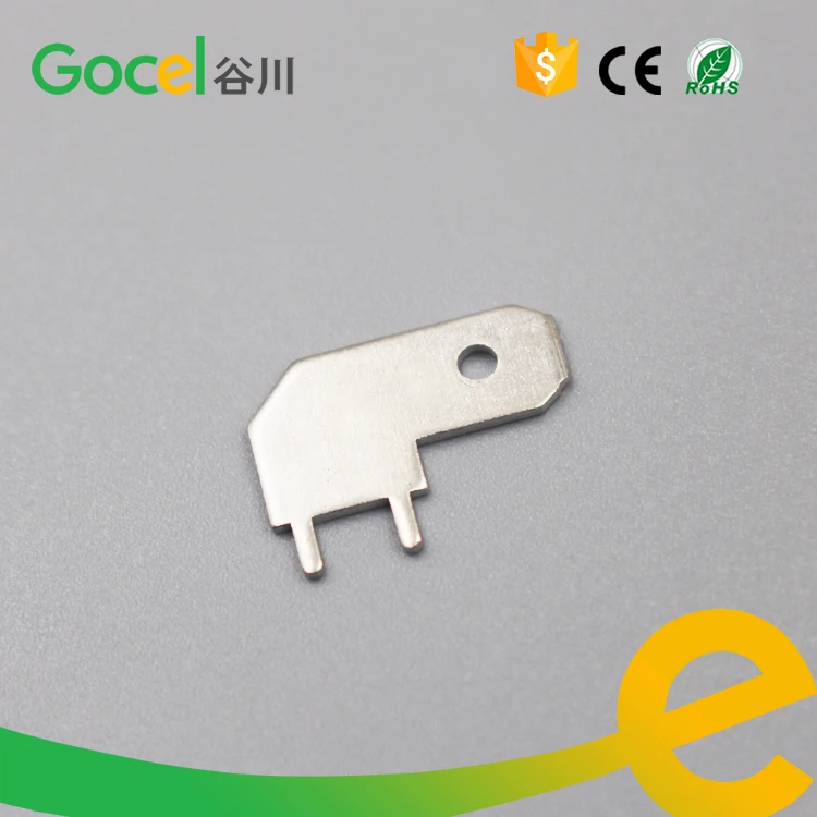 

Tin plated flag pcb terminal lugs,6.3mm size soldering lug,DJ6116-6.3*0.8