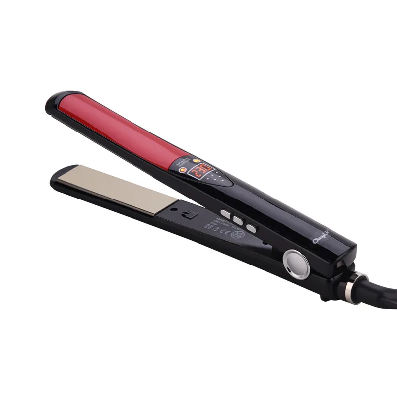 100-240 в керамический ЖК-цифровой утюжок для волос Электрический быстрый выпрямитель для волос плоский железный салон парикмахерский инструмент для укладки волос