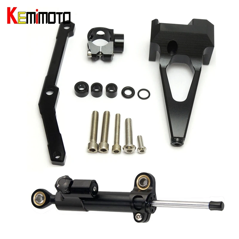 

CNC Steering Stabilizer Damper Mounting Bracket Black For Yamaha MT-09 FZ-09 2013 2014 2015 2016 2017 MT09 FZ 09 100% Brand New