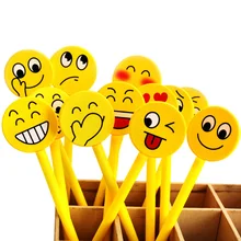

12PCS Funny gel pen Emoji party favor Kids happy birthday party supply gift for girl boy souvenirs baby shower decoration