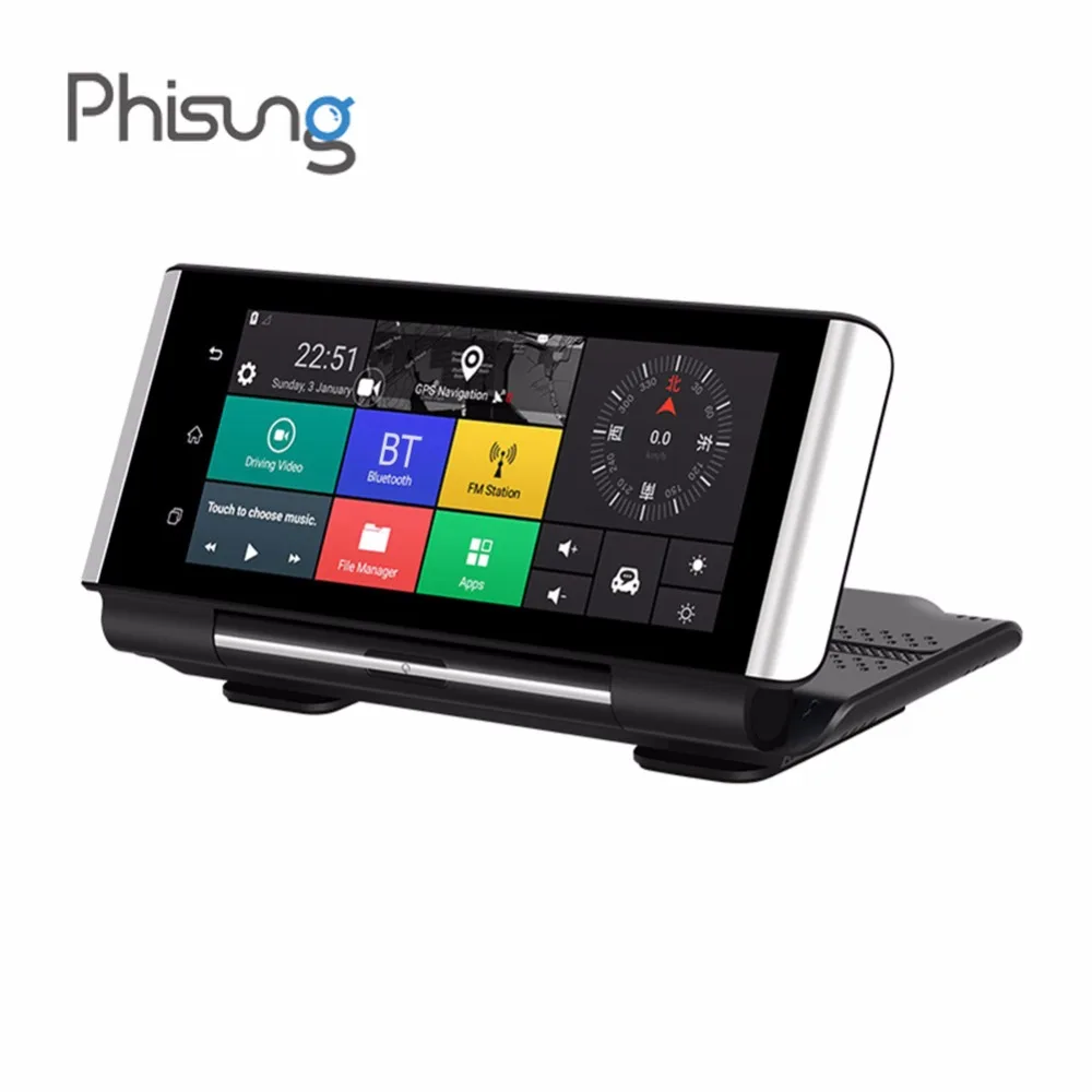 

Phisung K6 Dual Lens WiFi Car DVR Android 5.1 4G Auto DVR Camera GPS Navigation Bluetooth ADAS Car Rearview Mirror Dash Cam