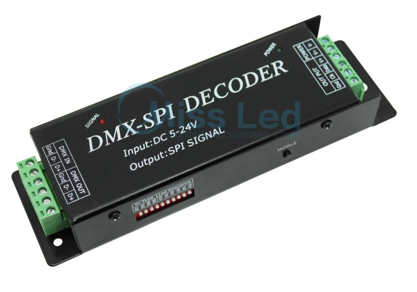 

DMX200 controller DC5-24V DMX-SPI Decode wireless control for strip light